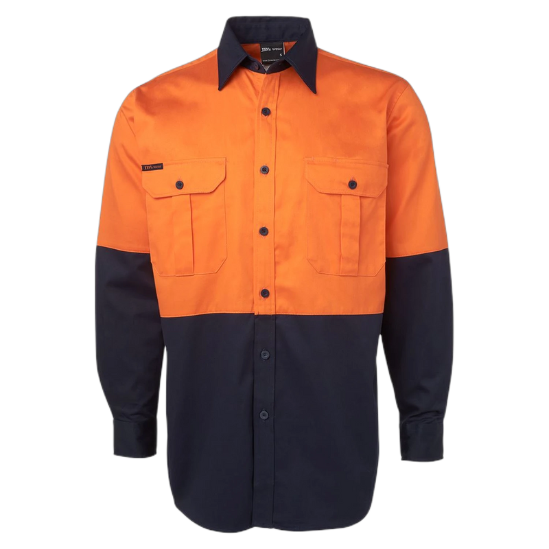 JB's Hi Vis L/S 190G Work Shirt 6HWL