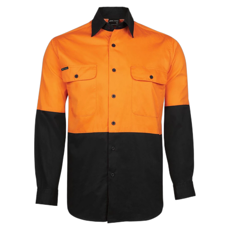 JB's Hi Vis L/S 150G Work Shirt 6HWSL