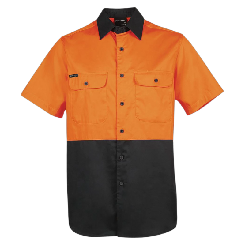 JB's Hi Vis S/S 150G Work Shirt 6HWSS