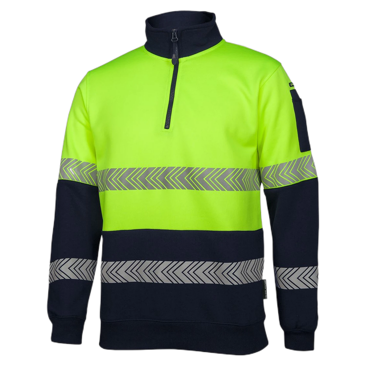 JB's Hi Vis 1/2 Zip Segmented Tape Fleecy 6HZS