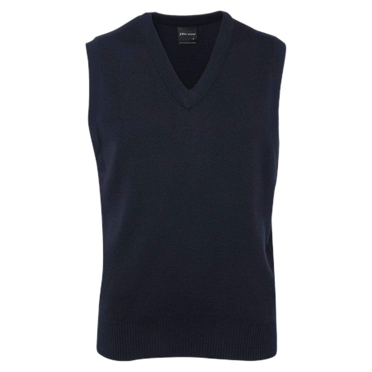 JB's Adults Knitted Vest 6V - Navy