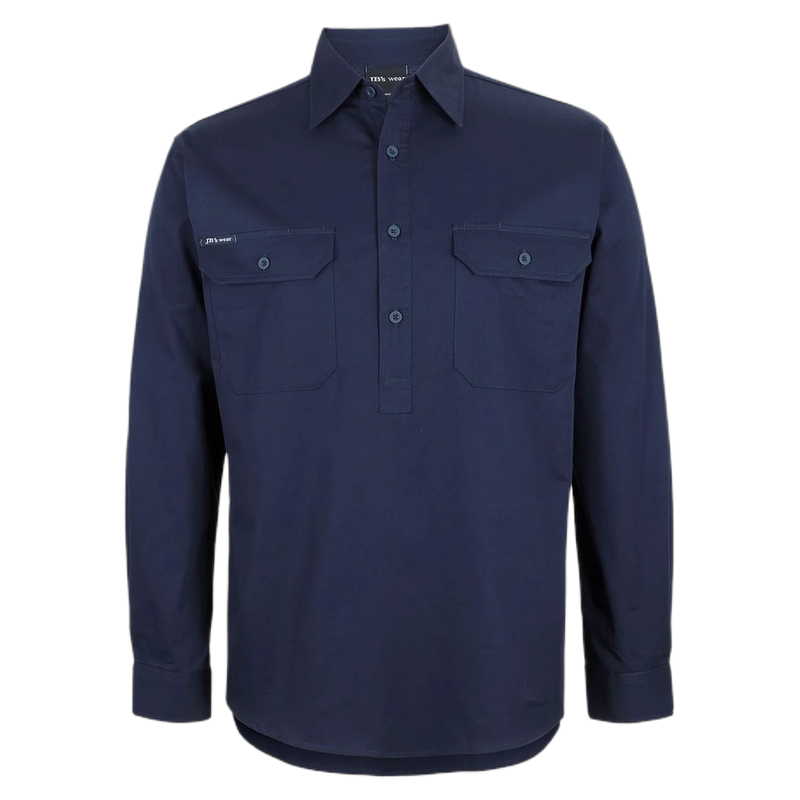 JB's Close Front L/S 150g Work Shirt 6WLCF