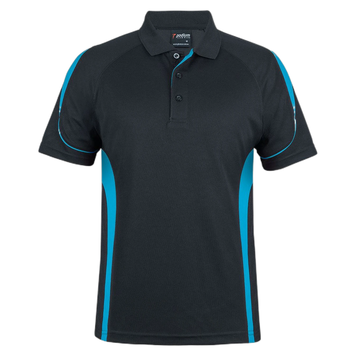Podium Kids and Adults Bell Polo 7BEL - Black/Aqua