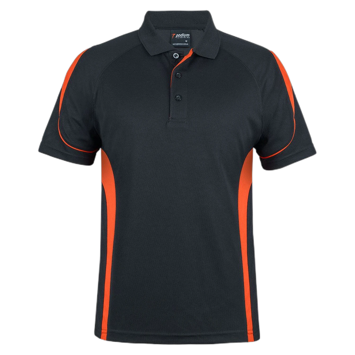 Podium Kids and Adults Bell Polo 7BEL - Black/Orange