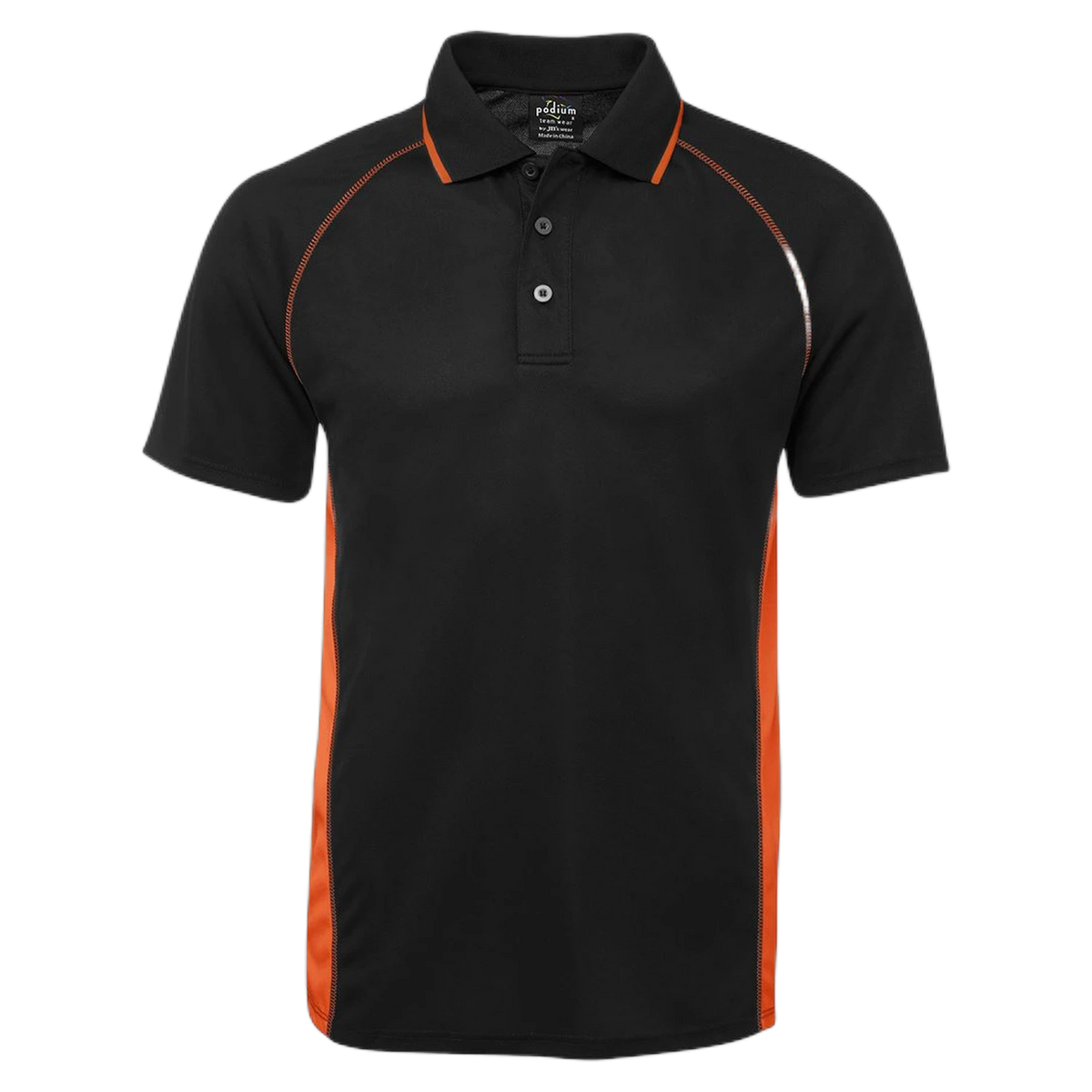 Podium Cover Polo 7COV - Black/Orange