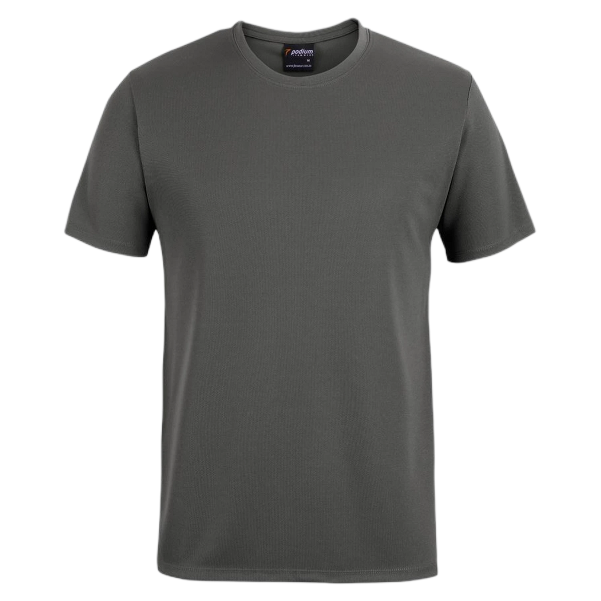 Podium Kids & Adults Poly Tee 7PNFT - Gunmetal