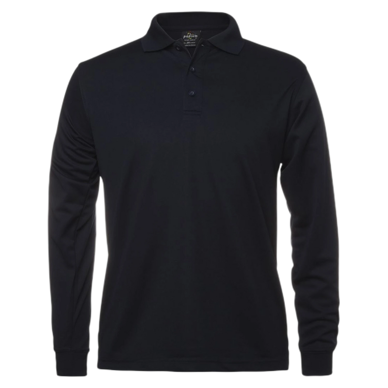 Podium Long Sleeve Poly Polo 7SPL