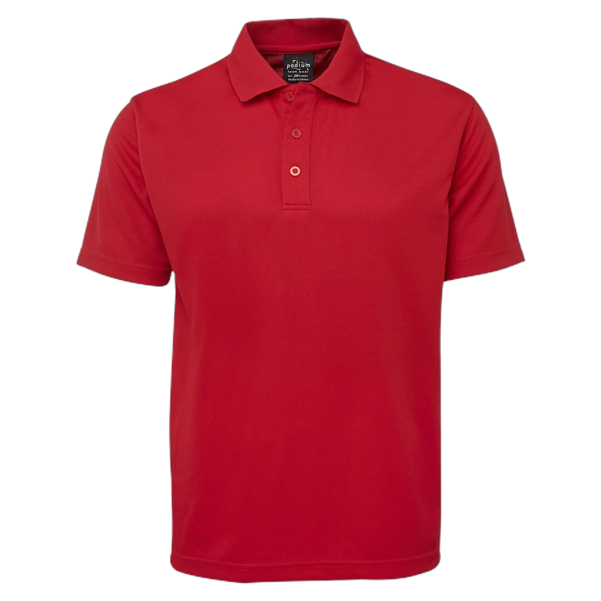 Podium S/S Poly Polo 7SPP - Red