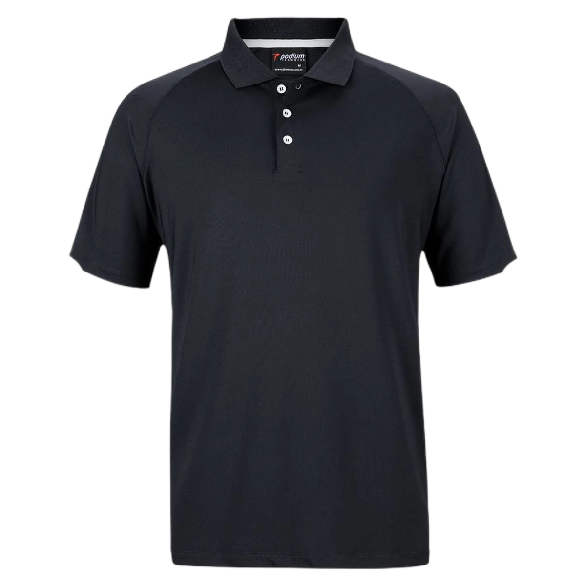 Podium Contrast Stretch Polo 7STC - Black/White