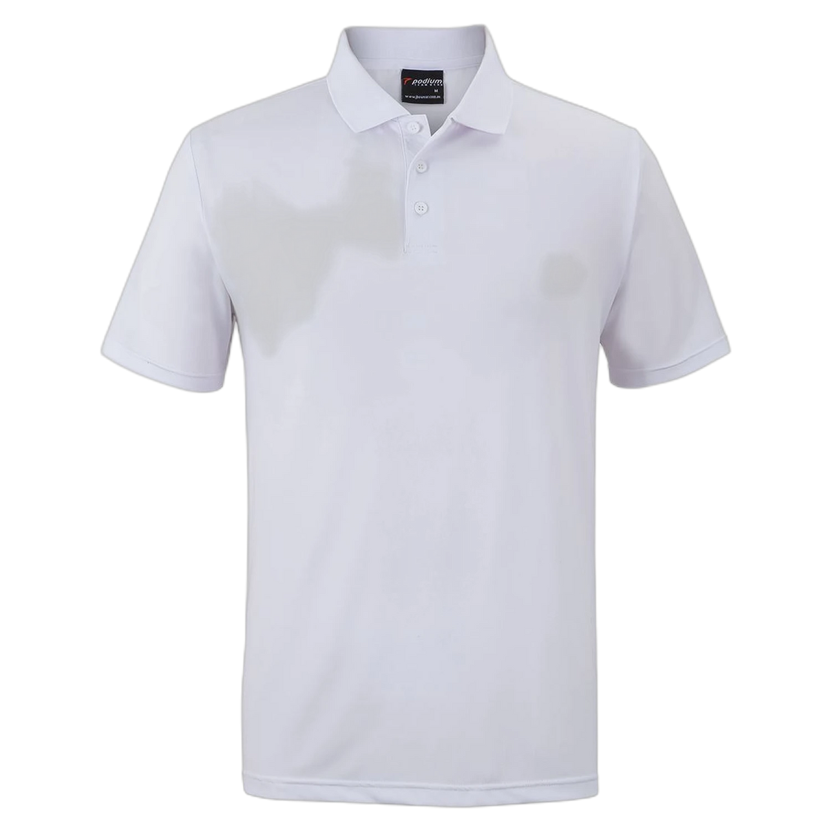 Podium Stretch Polo 7STP - White