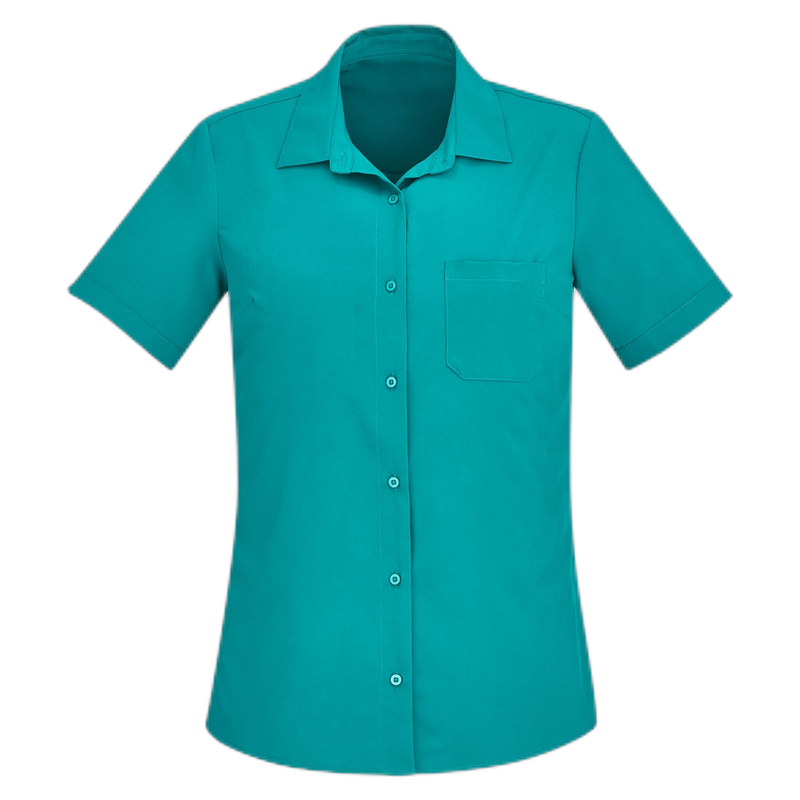 Biz Collection Florence Womens Plain Short Sleeve Shirt CS947LS