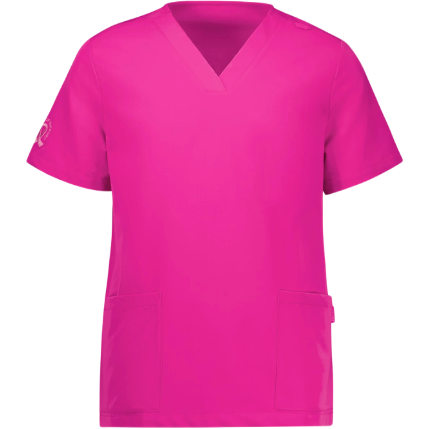 Biz Care Womens Pink V-Neck Scrub Top CST245LS