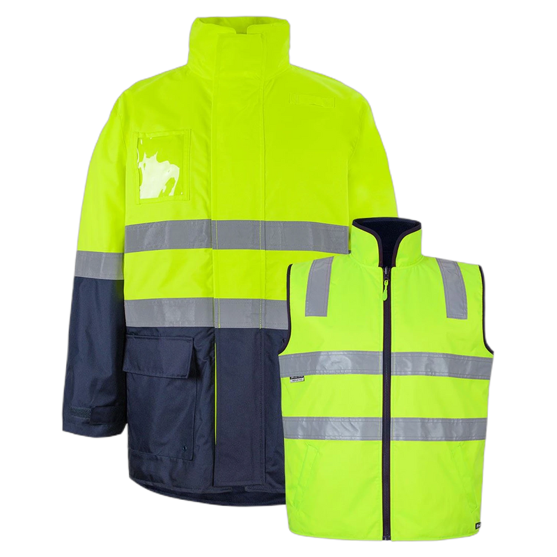 JB's Hi Vis (D+N) Long Line 4 in 1 Jacket K6DNJ