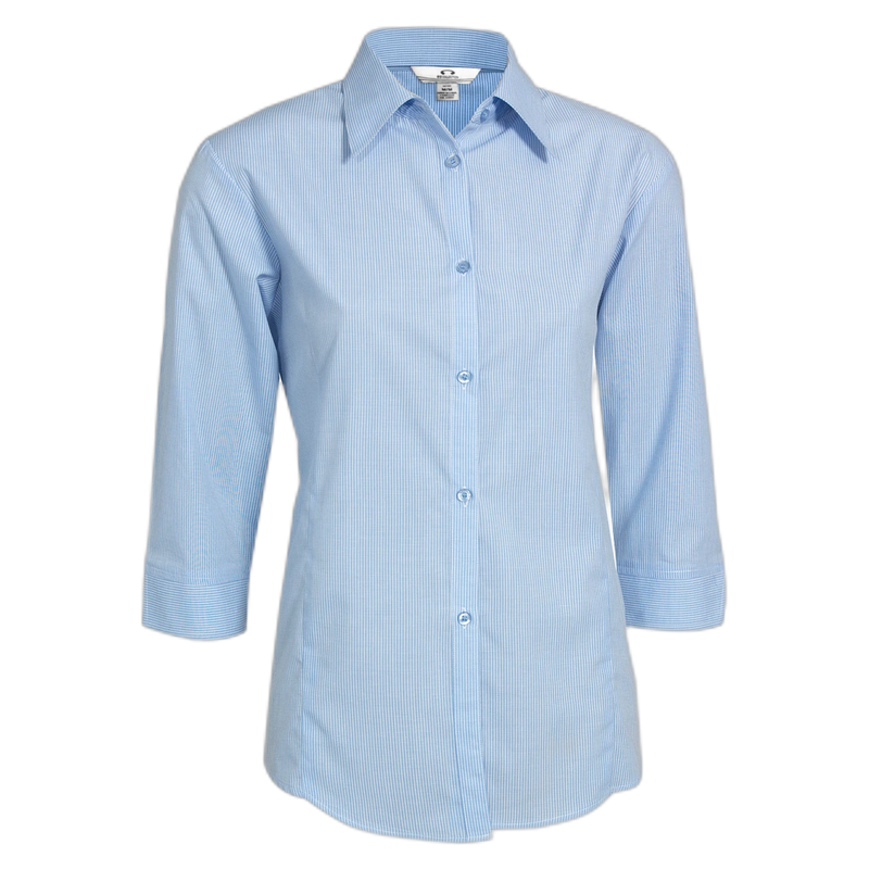 Biz Collection Micro Womens Check 3/4 Sleeve Shirt LB8200
