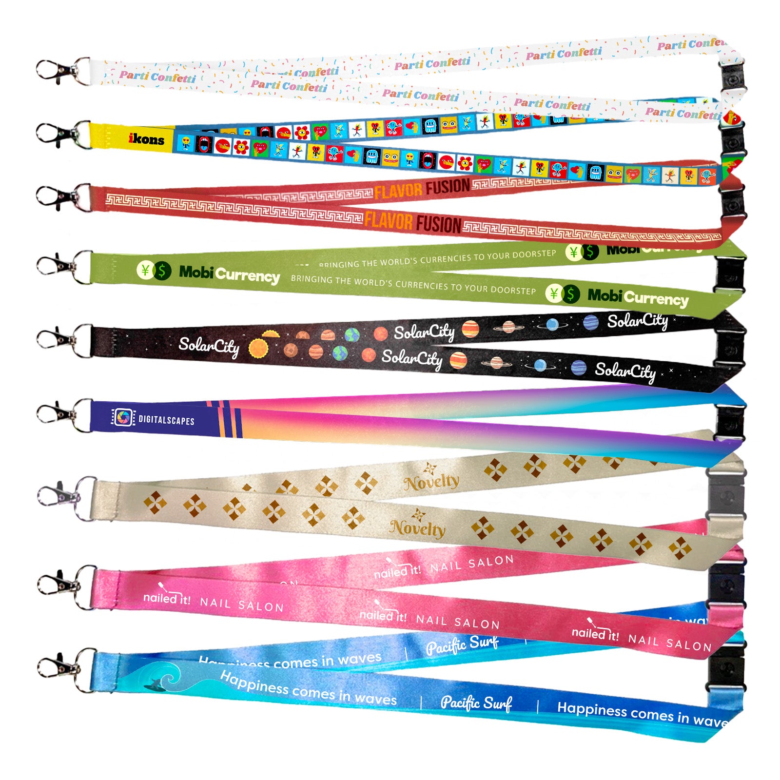 Azure Sublimated Lanyard (Full Colour Print)