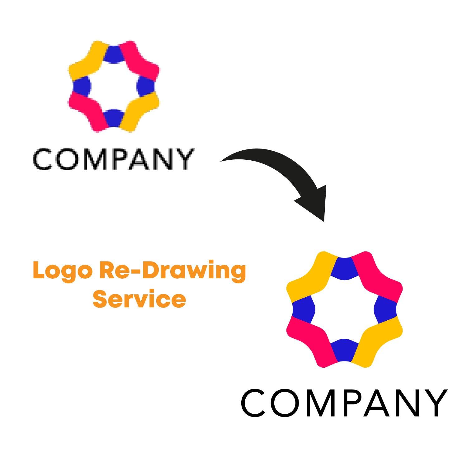 Logo Re-Draw (Vector) Service - Printibly