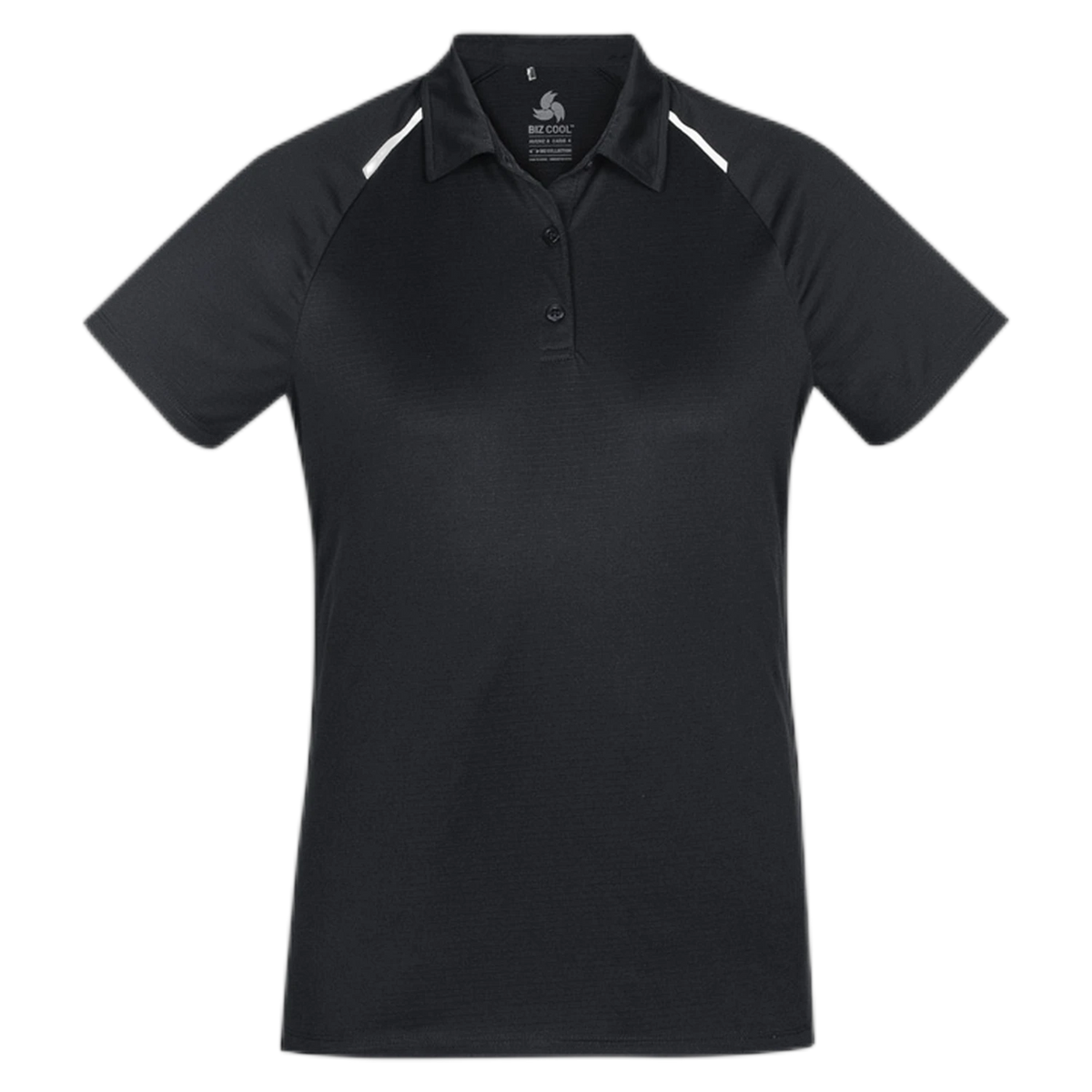 P012LS - Black/White - front