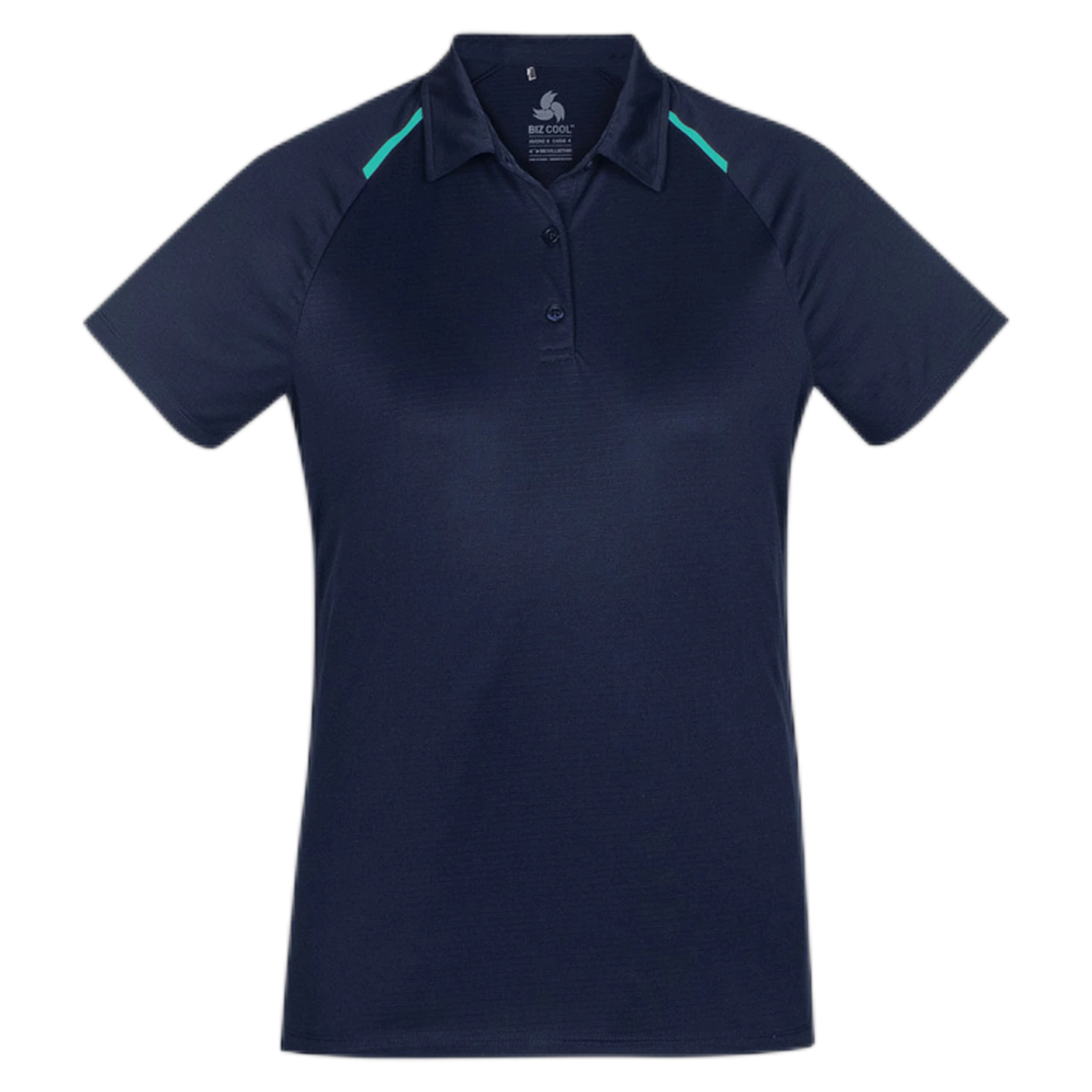 P012LS - Navy/Teal - front