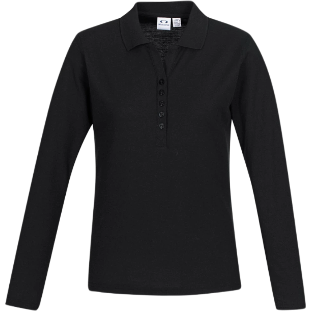 Biz Collection Crew Ladies Long Sleeve Polo P400LL