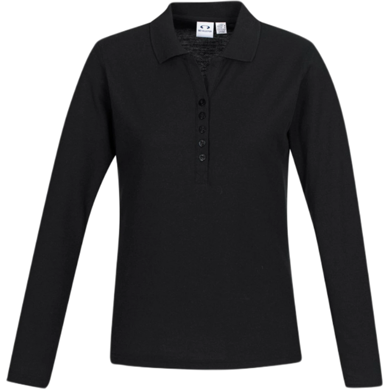 Biz Collection Crew Ladies Long Sleeve Polo P400LL