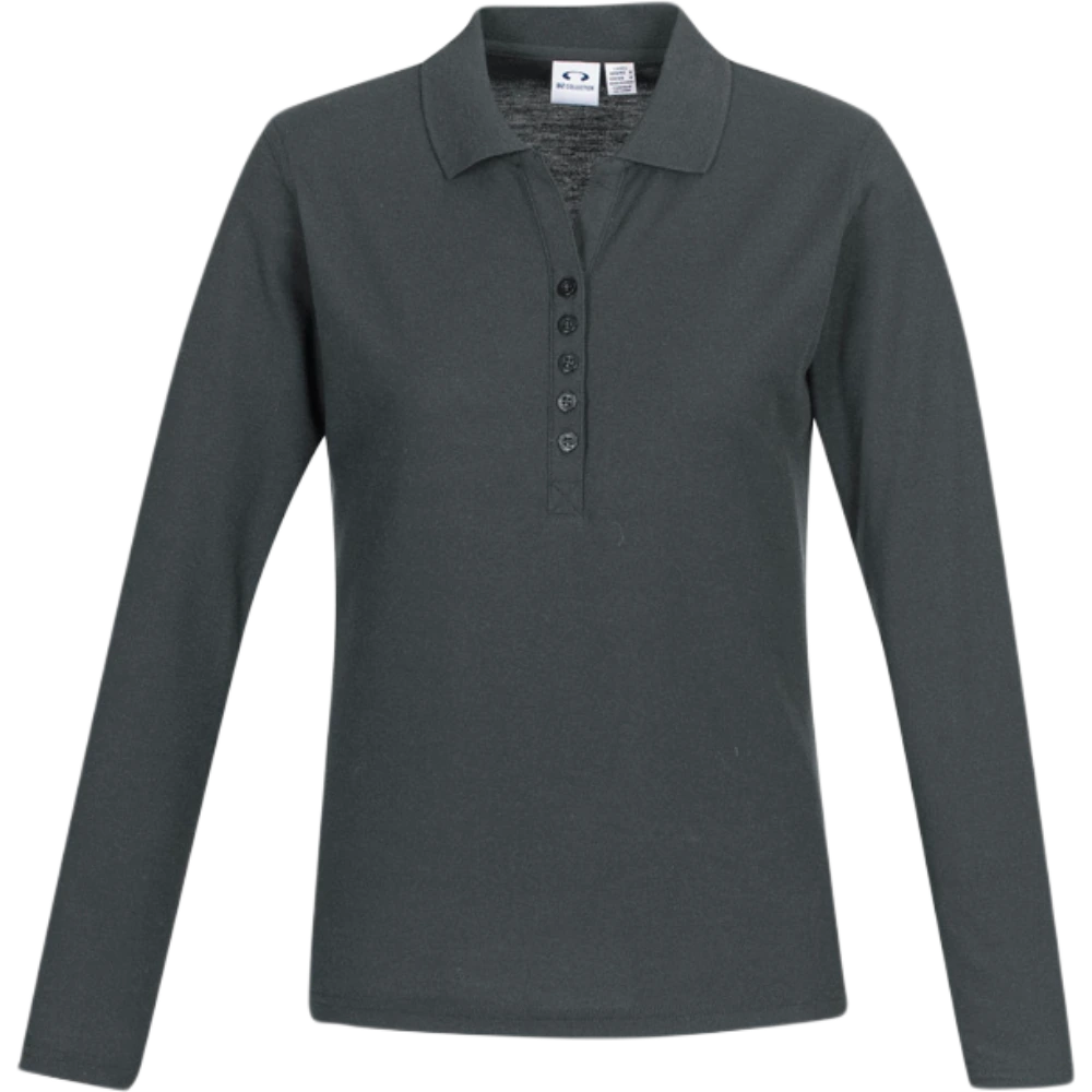 Biz Collection Crew Ladies Long Sleeve Polo P400LL
