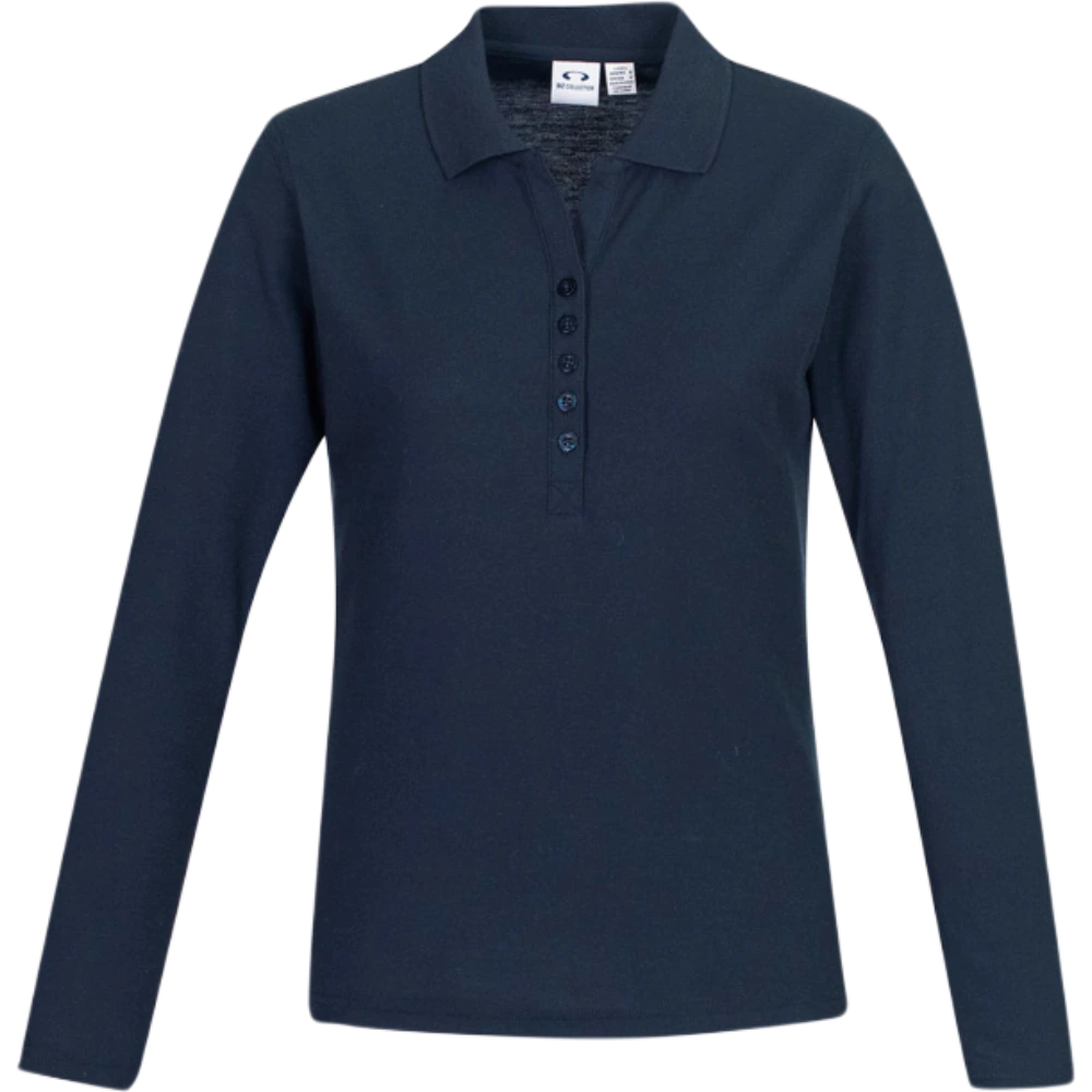 Biz Collection Crew Ladies Long Sleeve Polo P400LL