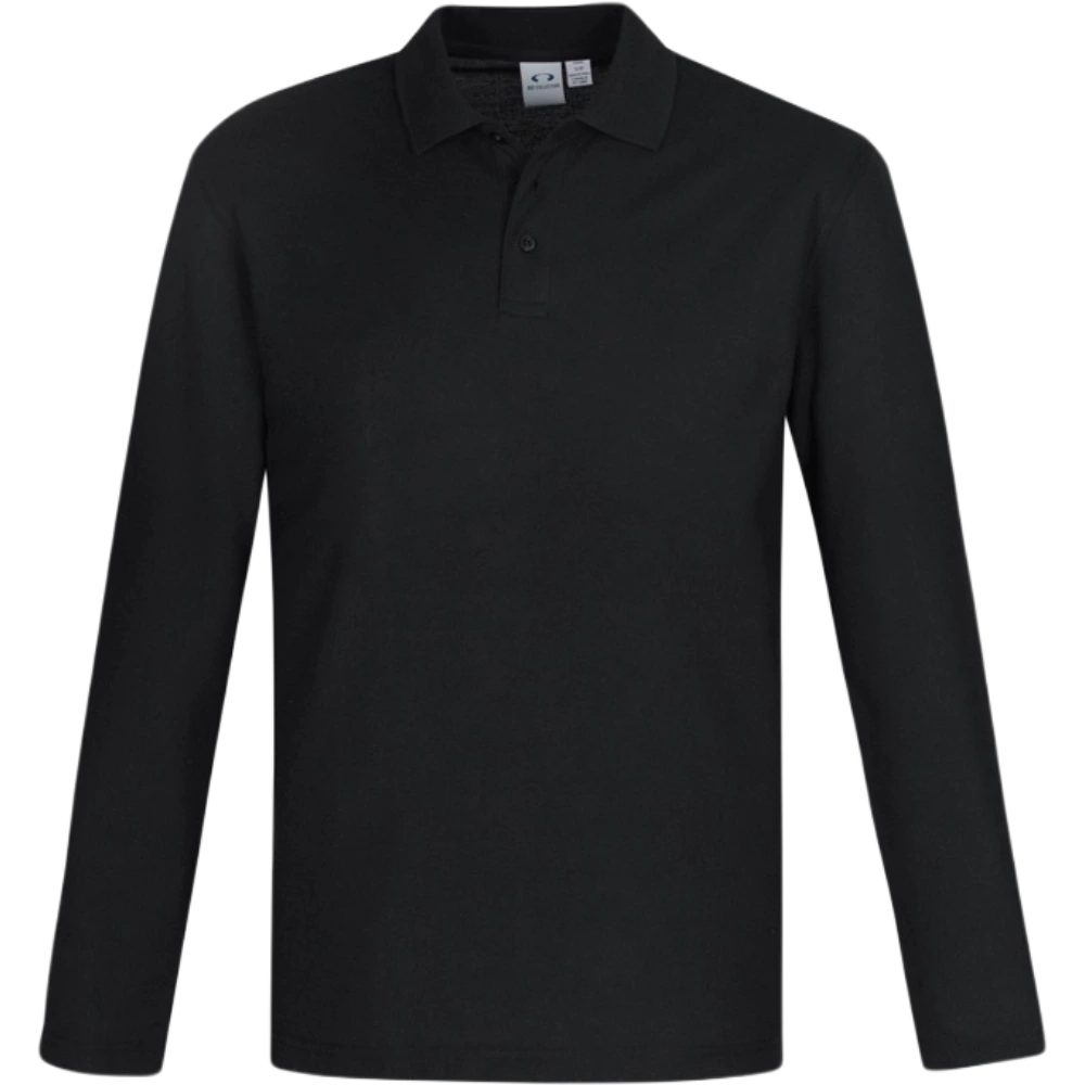 Biz Collection Crew Mens Long Sleeve Polo P400ML