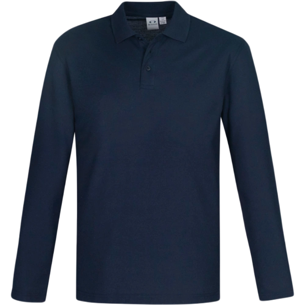 Biz Collection Crew Mens Long Sleeve Polo P400ML