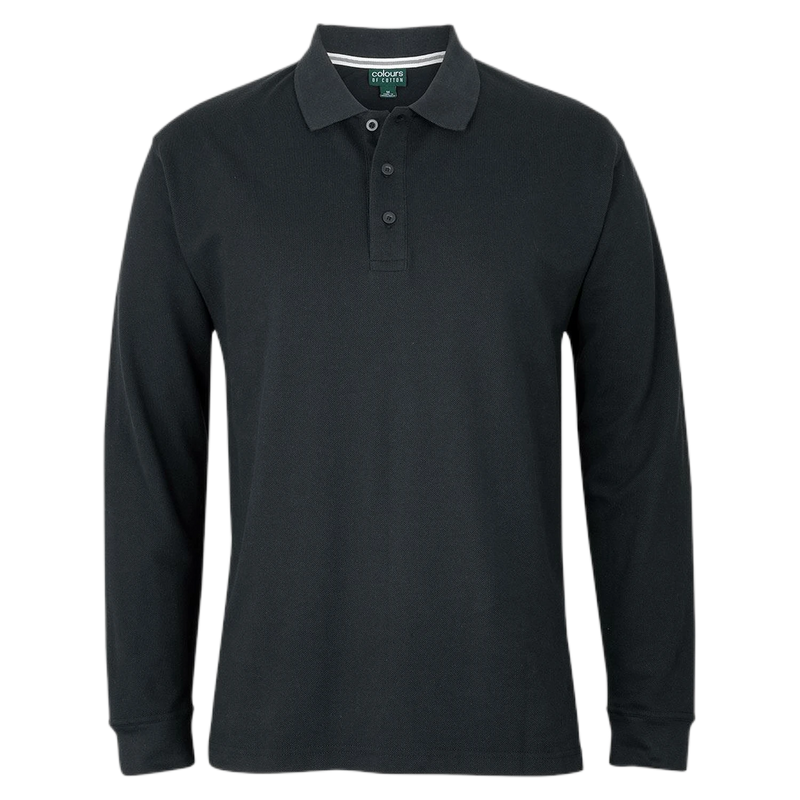 C of C L/S Pique Polo S2ML