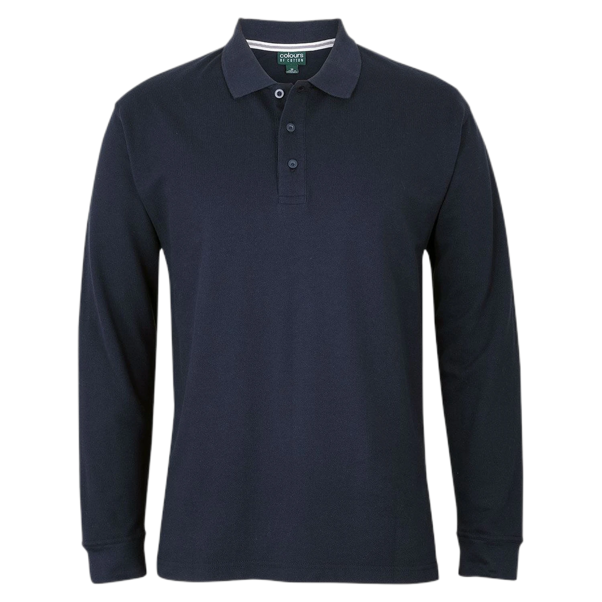 C of C L/S Pique Polo S2ML - Navy