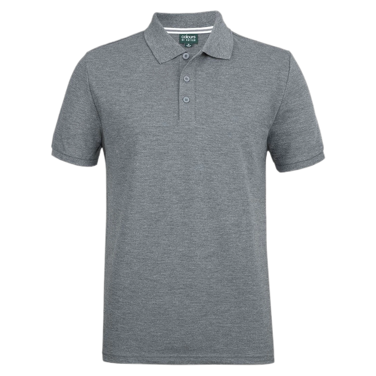 C of C Pique Polo S2MP - Grey Marle