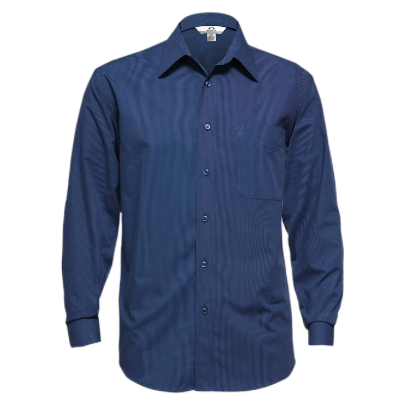 Biz Collection Micro Mens Check Long Sleeve Shirt SH816