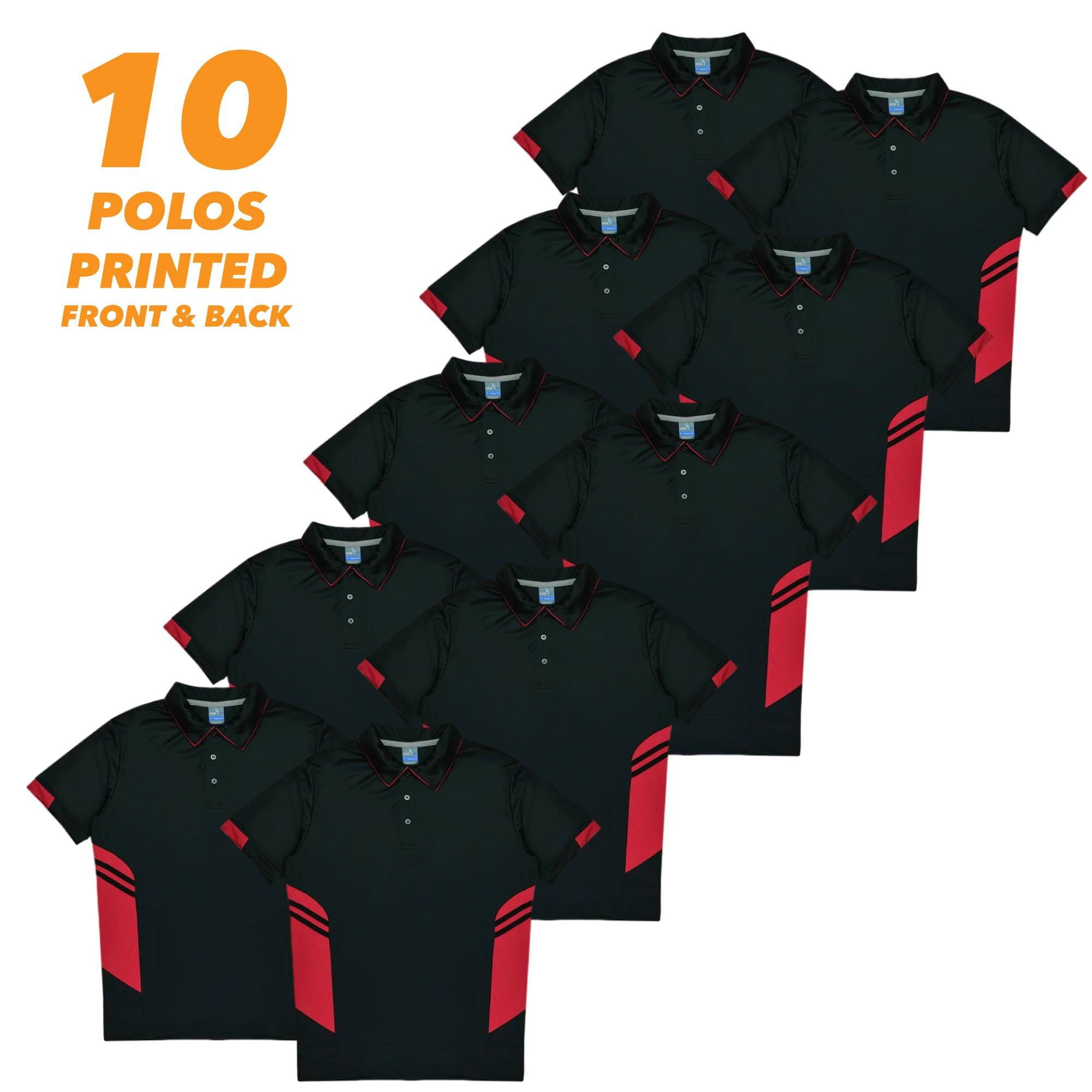 10 x Tasman Mens Polo 1311 Pack - Printibly