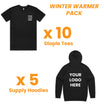 Winter Warmer Pack (10x Tees + 5 Hoodies)