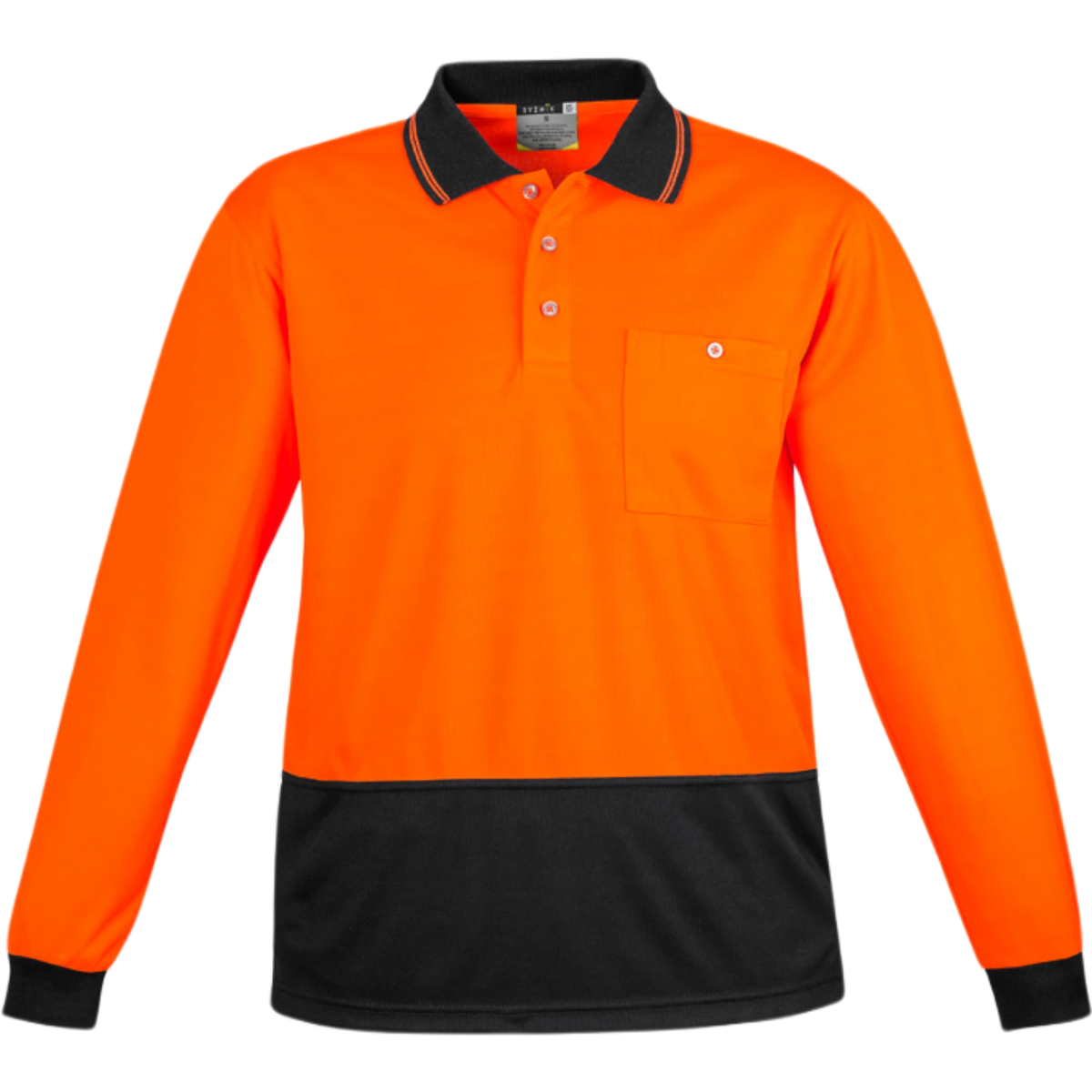 Syzmik Unisex Hi Vis Basic Long Sleeve Polo ZH232