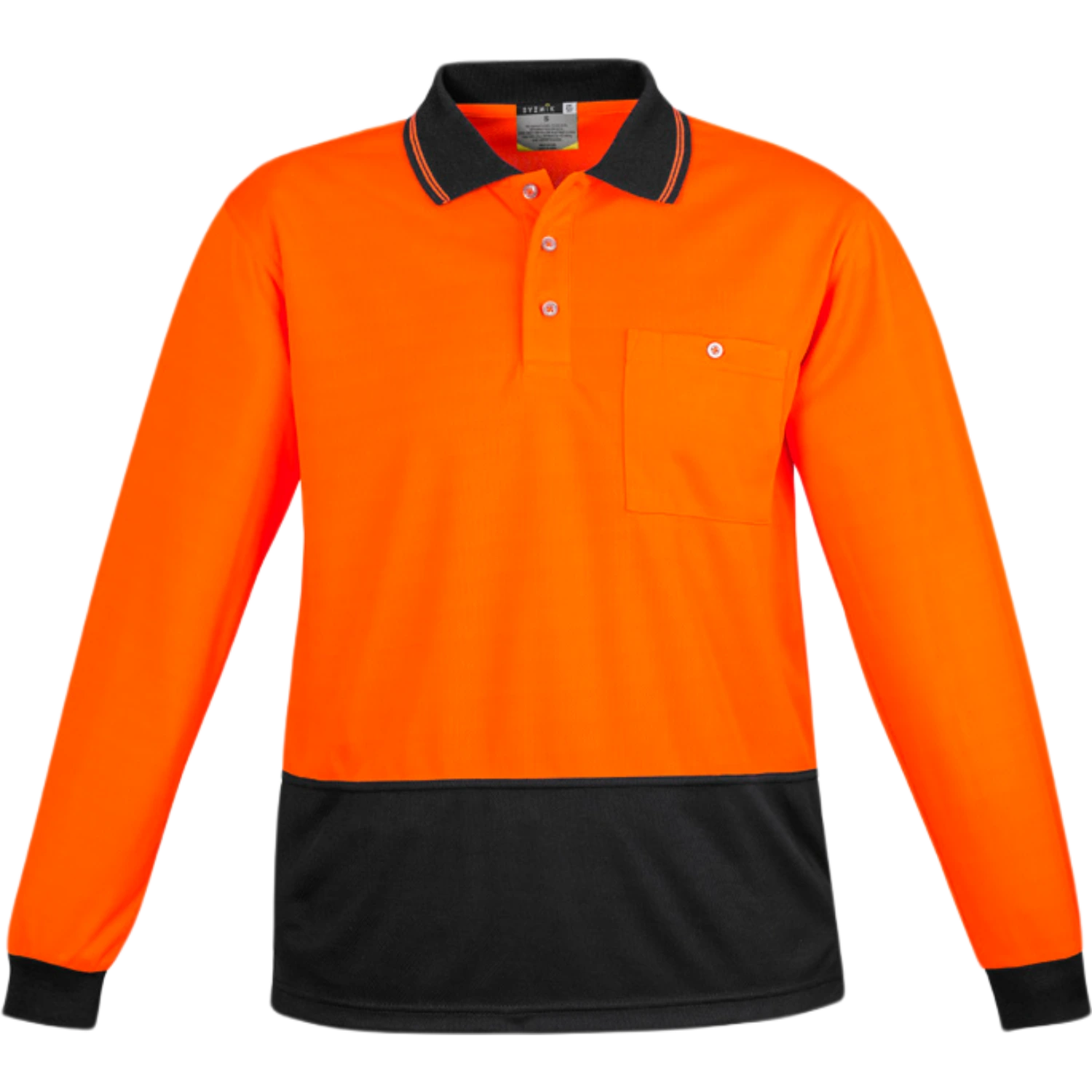 Syzmik Unisex Hi Vis Basic Long Sleeve Polo ZH232