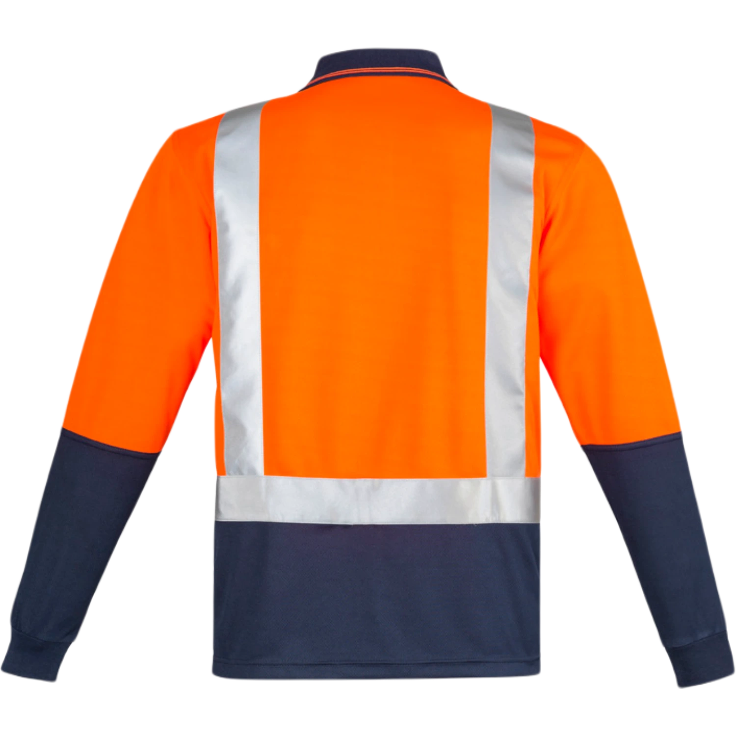 Syzmik Mens Hi Vis Spliced Long Sleeve Polo - Shoulder Taped ZH234