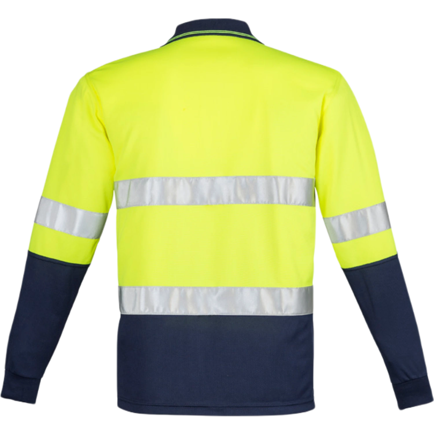 Syzmik Mens Hi Vis Spliced Long Sleeve Polo - Hoop Taped ZH235