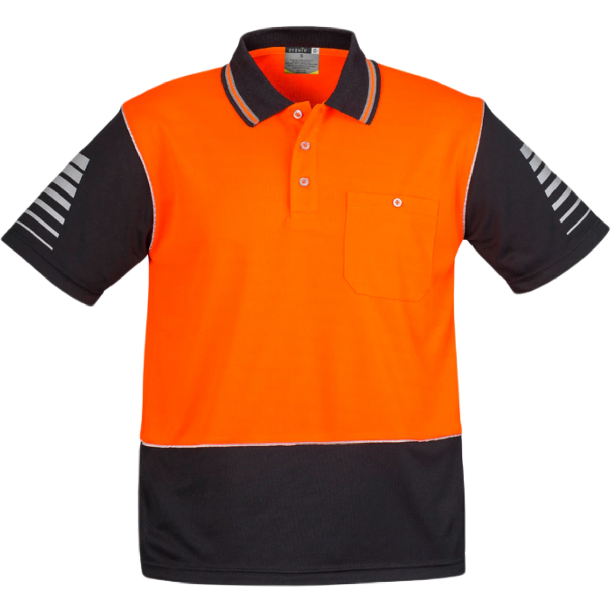 Syzmik Mens Hi Vis Zone Short Sleeve Polo ZH236