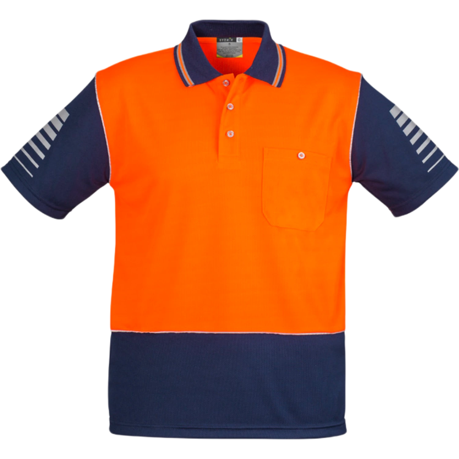 Syzmik Mens Hi Vis Zone Short Sleeve Polo ZH236