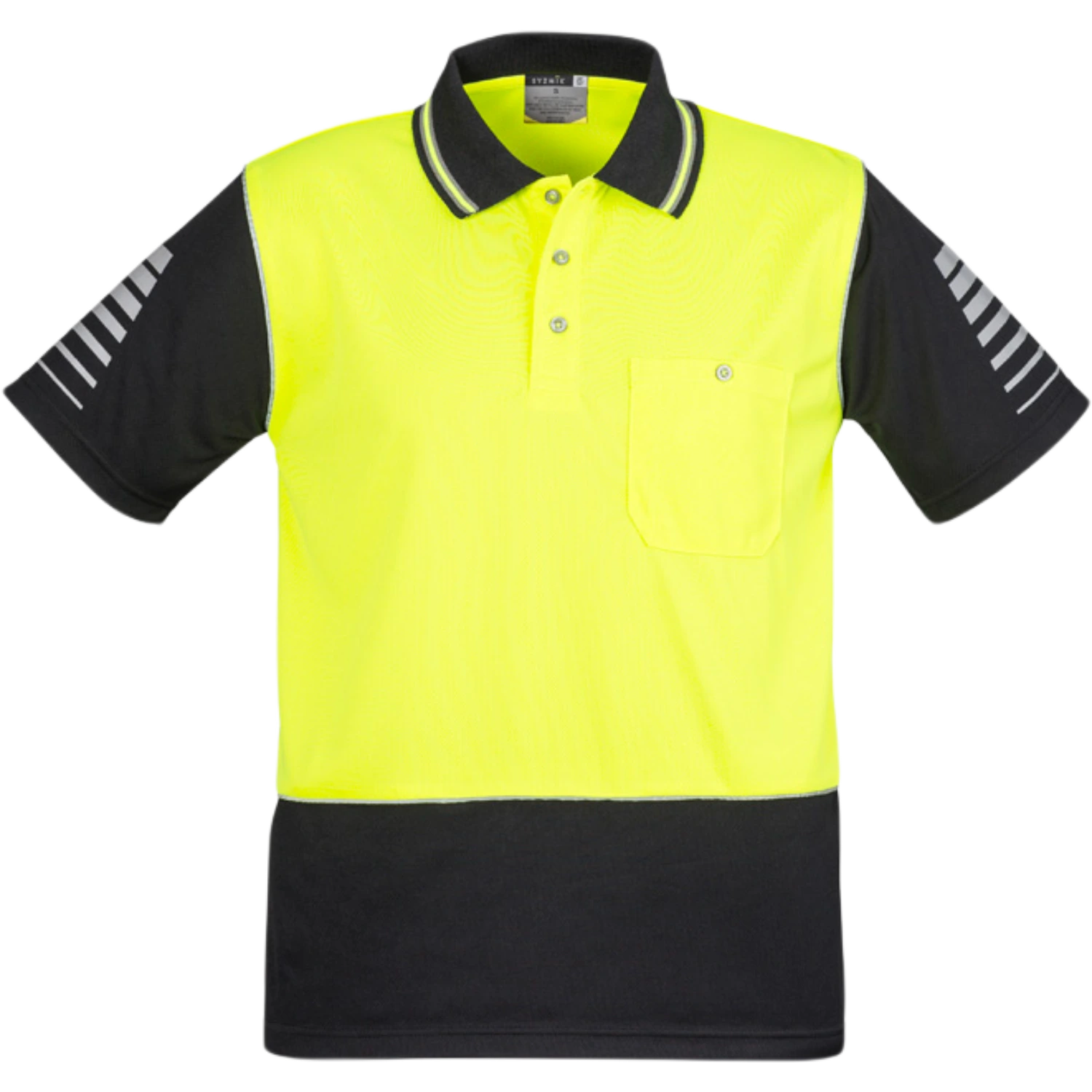 Syzmik Mens Hi Vis Zone Short Sleeve Polo ZH236