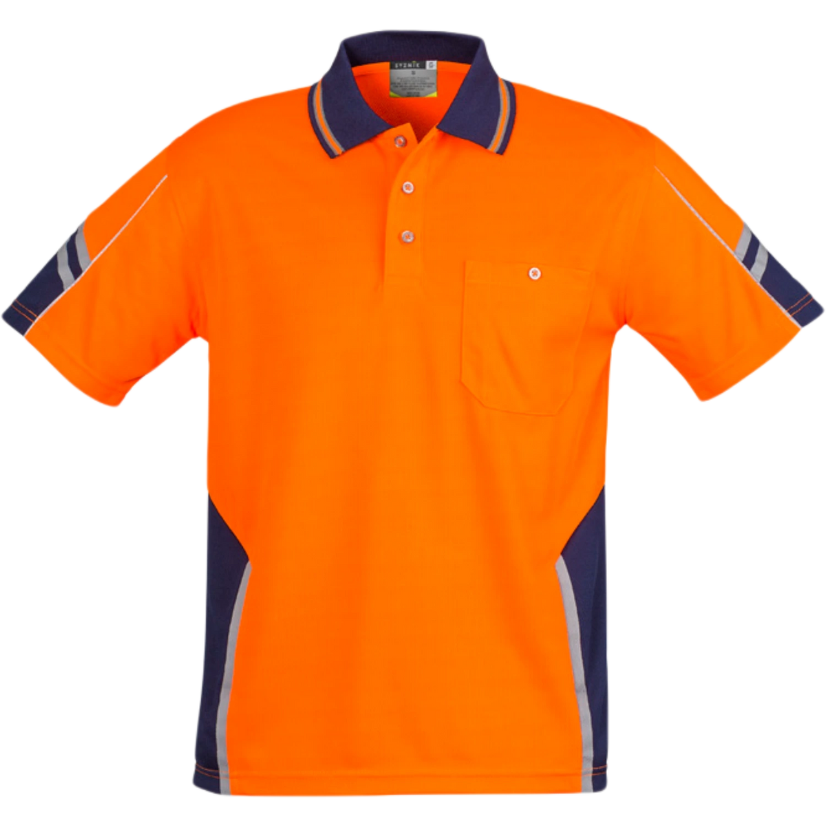 Syzmik Mens Hi Vis Squad Short Sleeve Polo ZH237