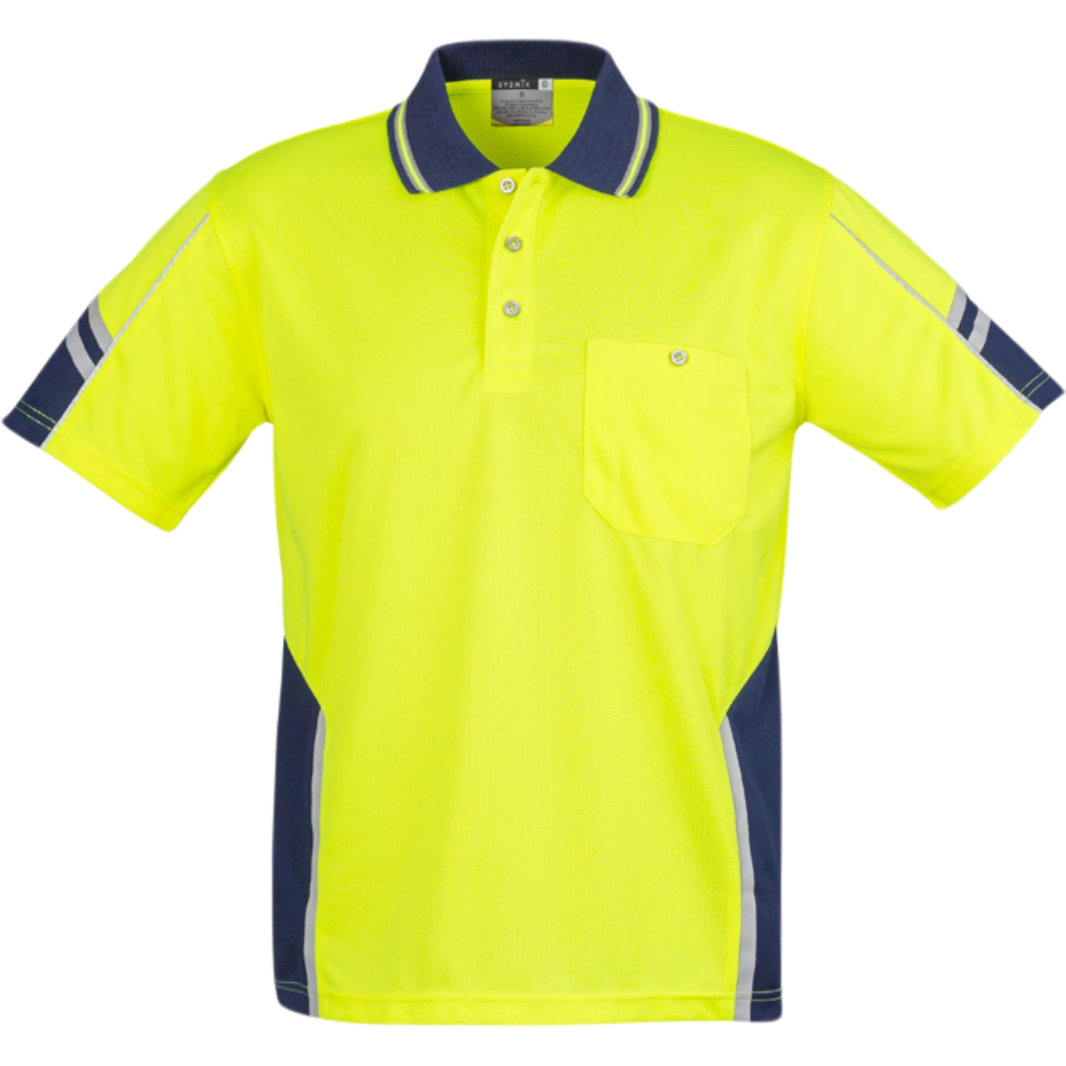 Syzmik Mens Hi Vis Squad Short Sleeve Polo ZH237