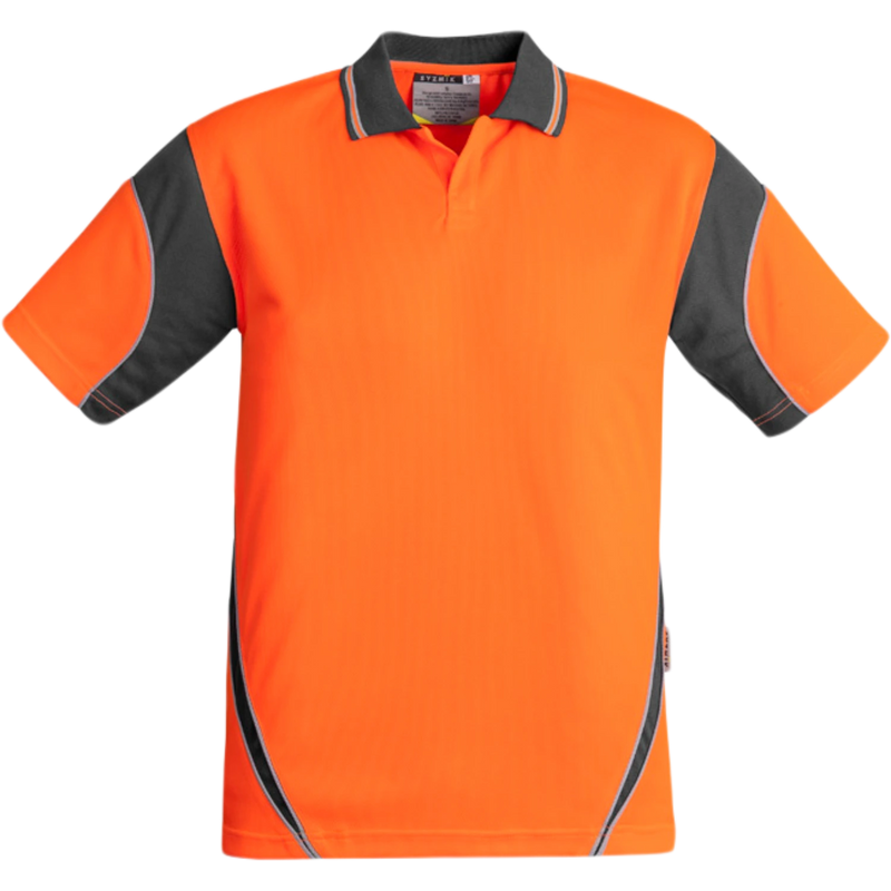 Syzmik Mens Hi Vis Aztec Short Sleeve Polo ZH248