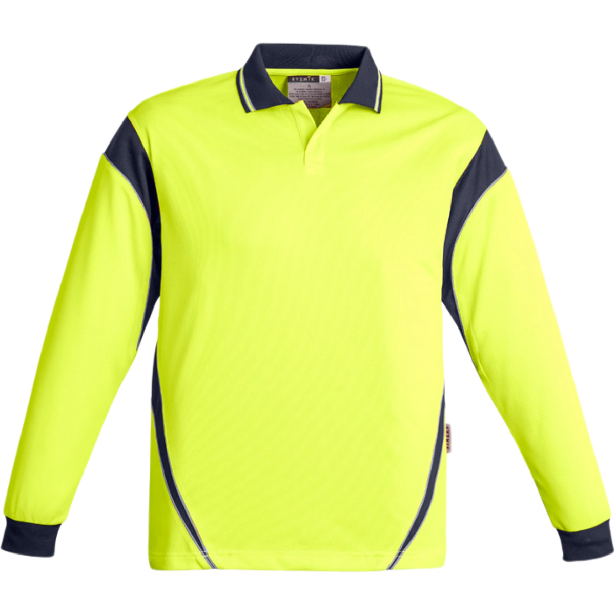 Syzmik Mens Hi Vis Aztec Long Sleeve Polo ZH249