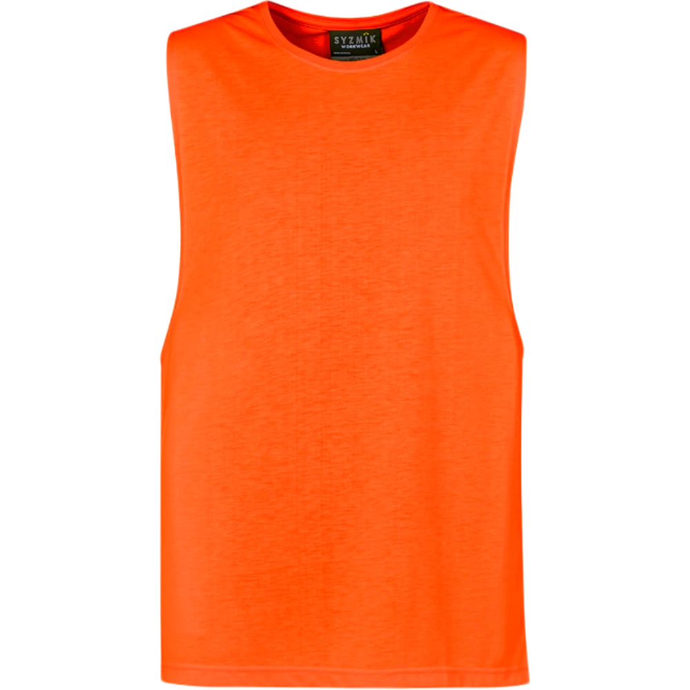 Syzmik Mens Hi Vis Sleeveless Tee ZH297