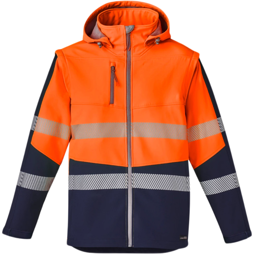 Unisex Streetworx 2 in 1 Stretch Softshell Taped Jacket ZJ453