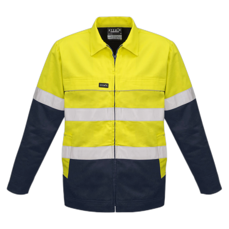 Syzmik Mens Hi Vis Cotton Drill Jacket ZJ590