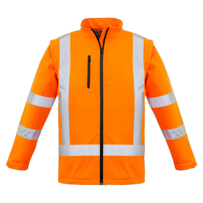 Syzmik Unisex Hi Vis X Back 2 In 1 Softshell Jacket ZJ680