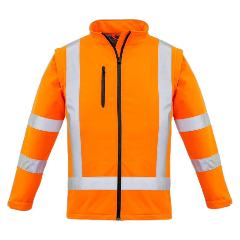 Syzmik Womens Hi Vis NSW Rail X Back 2 In 1 Softshell Jacket ZJ770